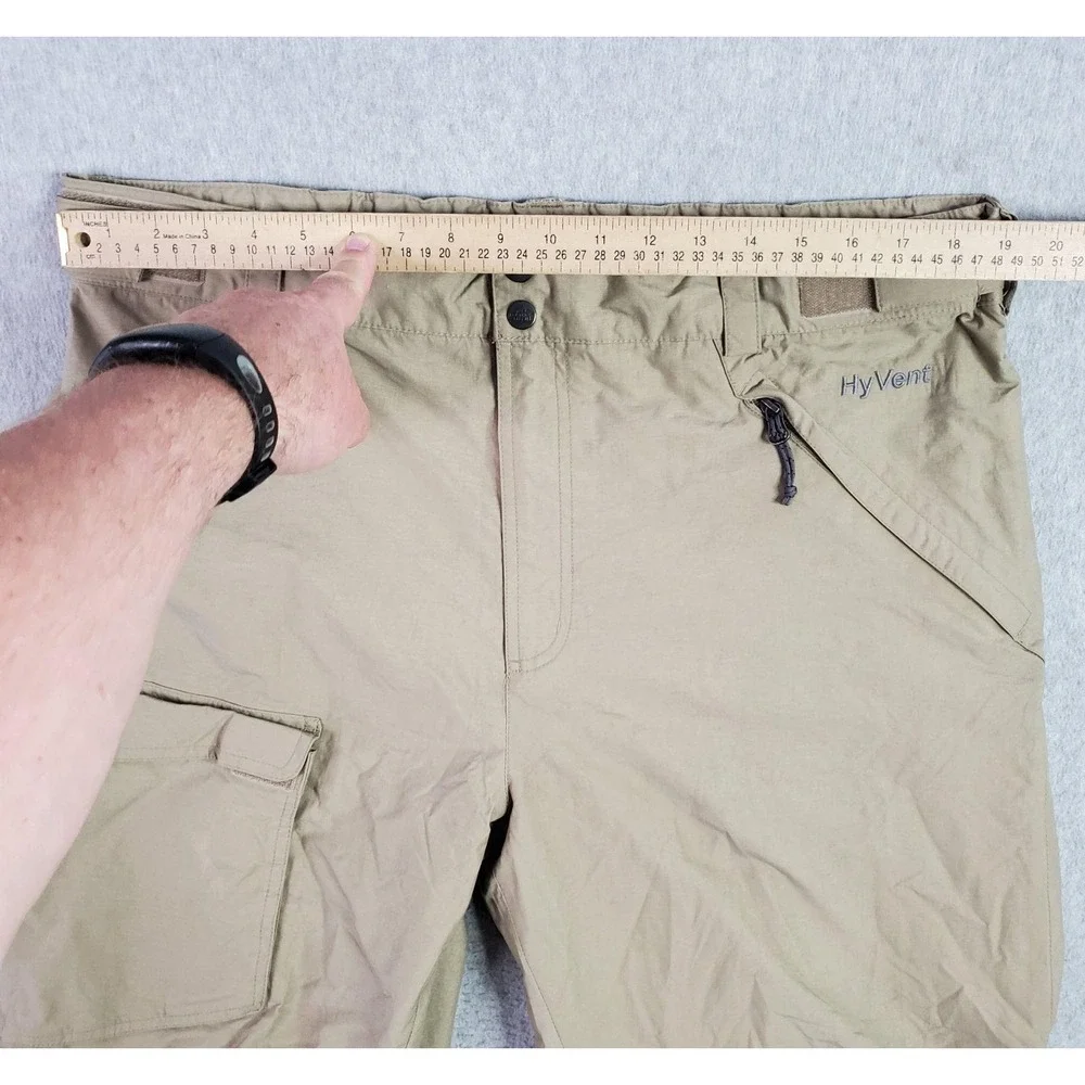 The North Face Snow Pants Mens 38,x32 Beige HyVent Waterproof Zip Vents Ski